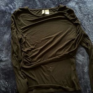 H&M Black Long Sleeve Top